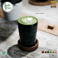 HIJAU UNGU MERAH 2 Color Oriental Japanese Standard Glass Cafe Restaurant Hotel Office Buffet Restau