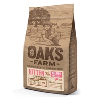 OAKS FARM MAKANAN KUCING GRAIN FREE SALMON KITTEN CAT FOOD 2KG CAT DRY FOOD/猫粮