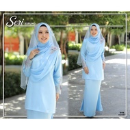 baju kurung moden seri baju kurung moden dewasa warna baby blue