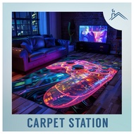 Karpet Velvet Murah E-Sport Gaming Room Decoration Rugs Game Controller Design Carpet XXL Hiasan Bil