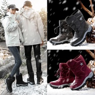 Large Size 36-46 Couple Style High-Top High-Top Furry Warm Shoes Snow Boots Waterproof Cotton Boots 