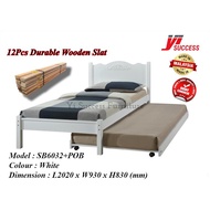 Yi Success Charles Wooden Single Bed Frame / Quality Single Bed / Katil Bujang Kayu / Slat Bedbase / Bedroom Furniture