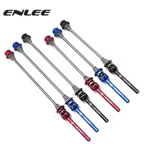 ENLEE Titanium Ti Skewer QR Bicycle Quick Release Skewer Lever MTB Bicycle Cycling Hub Road Bike Qui