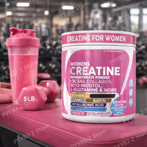 Woman Creatine Powder 300g Contain Creatine Monohydrate, BCAA & Amino Acids for Daily Health, Nutrit