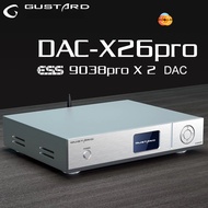 Gustard DAC-X26PRO ESS9038 PRO*2 MQA DAC USB XMOS XU216 Bluetooth 5.0 CSR8675 LDAC Decoding DSD512 PCM768KHz HiFi Audio Decoder