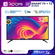 TV Led Roomi Smart Digital TV Hd Ready Bluetooth Wifi Lan (32 Inch) - Awet &amp; Garansi Resmi