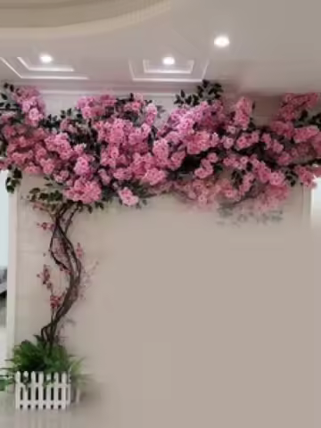 Artificial Cherry Blossom Trees Fake Vines Flowers Artificial Plant Indoor And Outdoor Home Office G