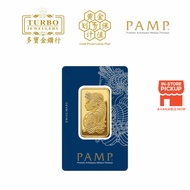 TURBO [1OZ] PAMP Lady Fortuna Gold Bar 9999Gold