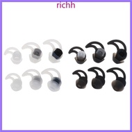 Richh Silicone In Ear Earphones Earpads for Bose QC20 QC30 Earhook Noise Isolation