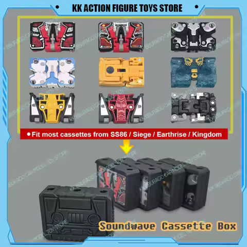 GUO Studio Transformation SS86 Soundwave Siege Earthrise Kingdom Cassette Box Action Figures Accesso