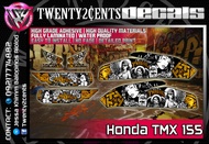 Honda TMX 155 Sticker Decals gold tribals