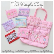 ❗️37 DESIGNS * SG READY STOCK * V3 Recycle Bag (Kuromi, Melody, Hello Kitty, Cinnamoroll, Ahiru Pekkle, Keroppi, Pompom)