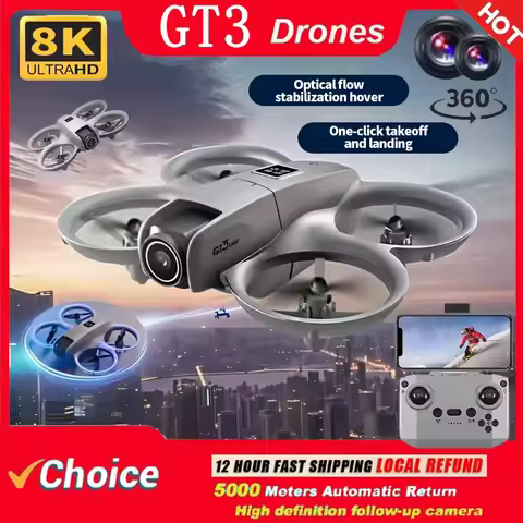 GT3 MAX RC Drone 2.4G 5G GPS Professional 8K HD Aerial Photography Remote Control Aircraft HD Dual C