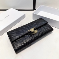 Best Sellers❤ Trendy [Original Quality] Cowhide Bi-Fold Fine Wear-Resistant Leather Long Wallet Clut