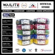 [ Sirim Approved ] 100% PURE COPPER BLUE TECH WIRING CABLE 1.5mm / 2.5mm / KABEL 1.5mm / WAYAR 2.5mm