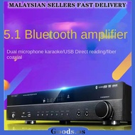 SAST SU-190 5.1 CH Home entertainment Amplifier Power Subwoofer Professional K Song New Bluetooth Hifi HDMI Amp Karaoke