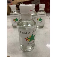 Lem akrilik bening 150 ml / lem akrilik + bonus suntikan