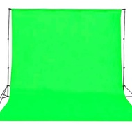 HIJAU Zoom green screen stabilo green, 100 gsm lining fabric, spunbond fabric green screen backgroun