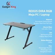 Rexus Dira RGB Lighting Desk Stand Meja Gaming Komputer PC Laptop
