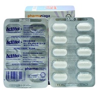 Pharmaniaga Paracetamol ActiMol 650mg Tablet 10's (1 strip)