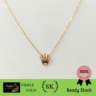 Kalung Rolex Kalung Roxe Kalung Mahkota Permata Kalung Emas Asli 375