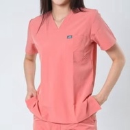 Arfi Scrub Jogger สี Winery เเบบขาจั๊ม (เฉพาะเสื้อเฉพาะกางเกง) ชุดสครับทางการเเพทย์ ป้องกันเเบคทีเรี