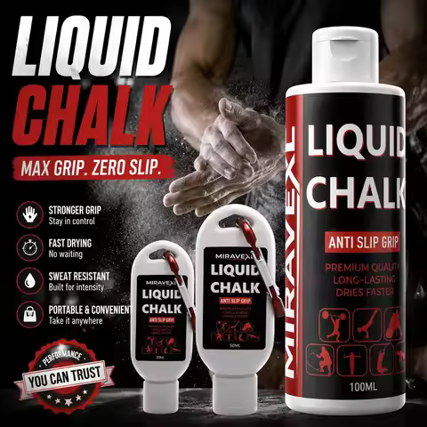 Non-Slip Liquid Chalk Fast Drying Sports Grip Chalk Cream for Rock Climbing Gymnastics Weightlifting