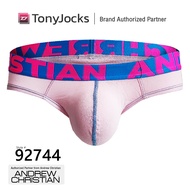 กางเกงในชาย Andrew Christian Underwear Happy Brief w/ ALMOST NAKED® - Pink by TonyJocks cotton ผ้าฝ้าย ทรงบรีฟ เอวฟ้าชมพูนีออน สีชมพู กกนผู้ชาย กางเกงชั้นในชาย กางเกงชั้นในผช กางเกงในชาย sexy 92744