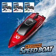 RC Boat for Kids 2.4GHz 8 km/h High Speed RC Boat Electric Racing Boat Waterproof USB Rechargeable SHOPSKC2839