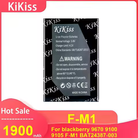 KiKiss Mobile Phone Battery For blackberry 9670 9100 9105 F-M1 BAT24387-003 ,F-M1 1900mAh Batteries
