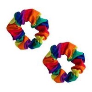 CC Pride ยางมัดผมสครันชี่ สีรุ้ง แพ็ค 4 ชิ้น (334341-741839010)