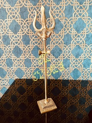 Lord shiva Holy Brass trishul soolam on stand height 1.2 feet