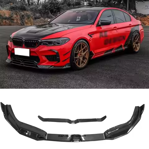 M5 F90 AE Style Carbon Fiber Front Bumper Lip ForBMW 5 Series G30 F90 M5 LCI 2020-2023 Front Lip Spo