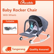 COCOBB Baby Swing Rocking Chair portable 2in1 Multifunction Baby Bouncer Folding Baby Swing 0-6 Mont