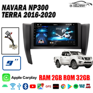 HO จอแอนดรอย 9 นิ้ว NAVARA NP300 TERRA 2016-2020 android car จอติดรถ WIFI GPS 2DIN หน้าจอแสดงผลแบบสัมผัสแบบเต็มความละเอียดสูง มัลติฟังก์ชั่นหน้า apple carplay จอแอนดรอย