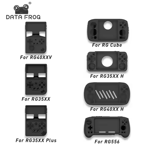 DATA FROG Protective Case for Anbernic RG556 RG35XX RG40XX H Game Console Soft Silicone Case for RG4