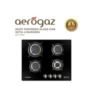 Aerogaz 60Cm Tempered Glass Hob with 4 Burners AZ-470F