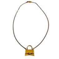 BALENCIAGA 金色黃銅Signature Hourglass手袋型頸鍊 奢侈品精品