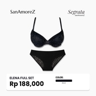 Push Up Bra Women Lace With Underwire Sexy Lingerie Set Size 34A-40B SanAmoreZ Elena bra push up