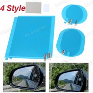 2PC Car Rearview Mirror Anti-Fog Anti Rain Film Rear View Car Window Mirror Sticker Anti-glare Waterproof Rainproof Film Sticker Clear Car Accessories