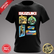 BAJU VINTAGE TEAM SUZUKI SCRAMBLER ROUND NECK T-SHIRT
