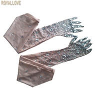 Royal 2pack Stage Performances Mittens Wedding Bridesmaids Mittens Rhinestones Gloves for Trendsette