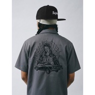 American Skateboard DGK Cobweb Embroidered Western Coast Kachino Street Dance Tooling Half Zipper Sh