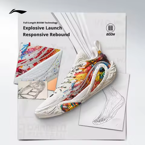 Li-Ning Men's WADE DLO 1 On Court Basketball Shoes BOOM Cushion Lightweight High-Rebound LiNing Prof