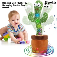 [MW]1 Set Dancing Doll Singing Talking Cactus Doll Toy Rechargeable Interactive Plush Doll for Kids Adults