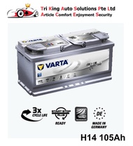 Varta AGM Car Battery H15 - 105Ah CCA 950A