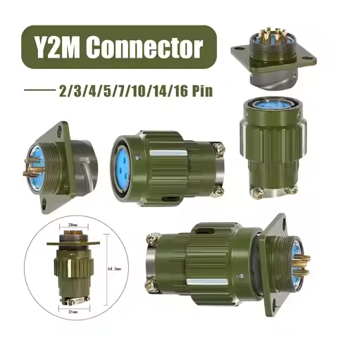 Aviation Plug Aviation Socket Male Female Cable Joint Connector High Quality Connector Y2M YP21-2/3/
