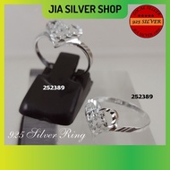 Ready Stock | 925 纯银 批花爱心女款戒指 | Original 925 Silver Love Heart Ring For Women (252389) | Cincin Perempuan Hati Perak 925