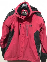 北面 The North Face Sunmmit  series GORE-TEX 防風連帽夾克，粉灰撞色  ,SizeL/G,如假双倍退,肩+袖75、長68、胸58公分