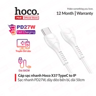 Cáp sạc nhanh Hoco X37 PD27W Type-C to IP – Sạc nhanh bền bỉ an toàn cho IP6/7/8/10/11/12/13/14 dài 
